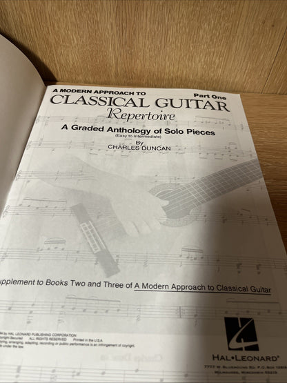 A Modern Approach to Classical Guitar Book 1  Repertoire Lot of 2 (Book Only)