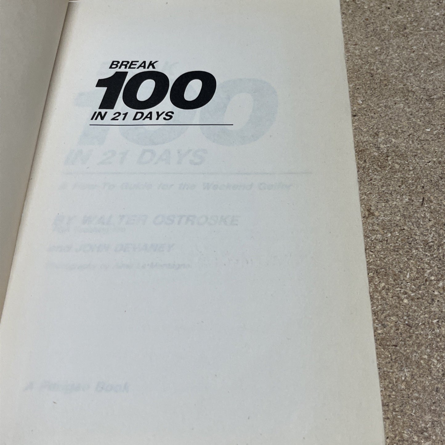 Break 100 in 21 Days Plus Bedroom Golf Rules