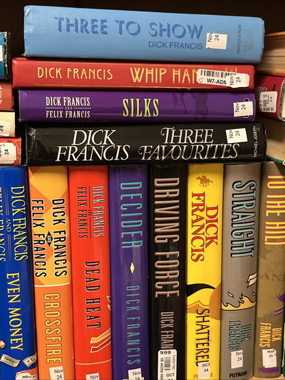 Dick Francis Book Hardcover lot of 27 Mystery Detective Horse Racing Novels