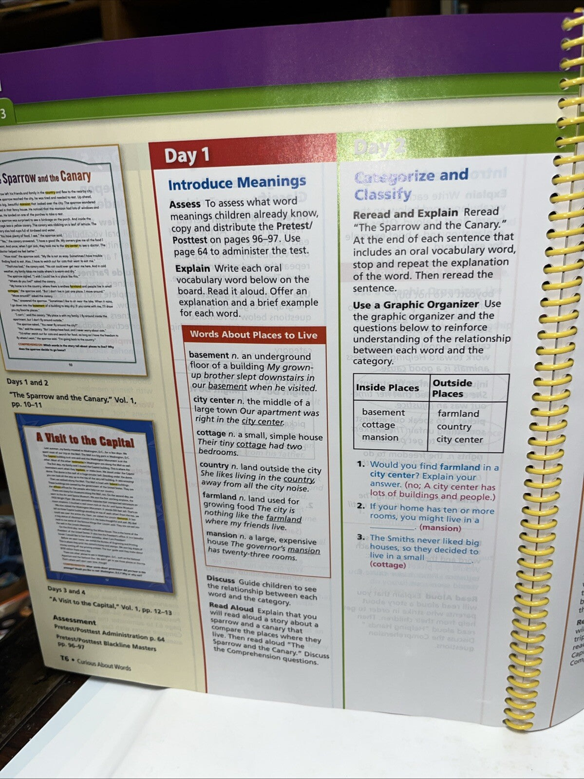 Journeys: Curious About Words Teacher Manual Grade 2 - Spiral-bound - GOOD