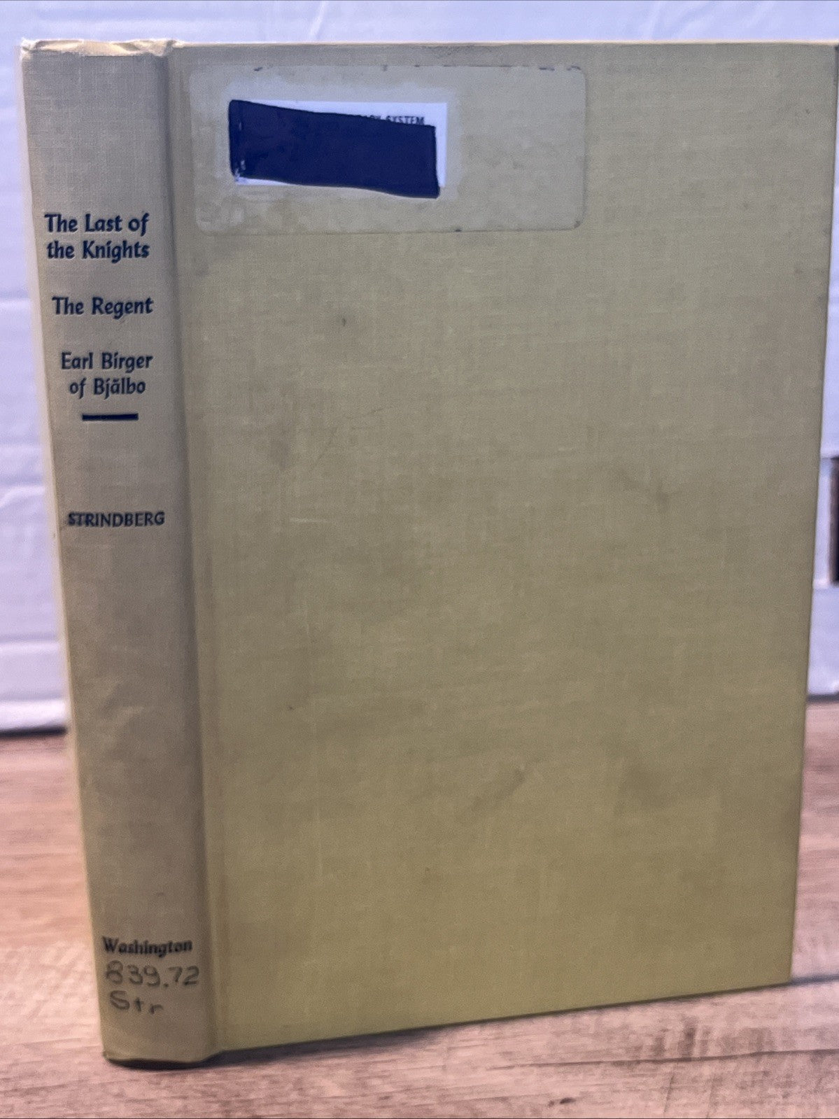 august strindberg book The Last of the Knights The Regent Earl Birger of Bjalbo