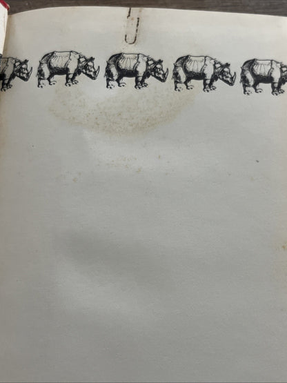 Rhinocéros, Eugene Ionesco, 1st Ed. FR/PB, Edited:R. Ellison & S.C. Goding 1961