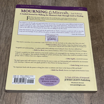 Mourning & Mitzvah 2nd Ed A Guided Journal for Walking the Mourners Path Through