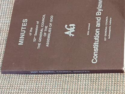 Minutes: the 52nd Session of the General Council of the Assemblies of God  