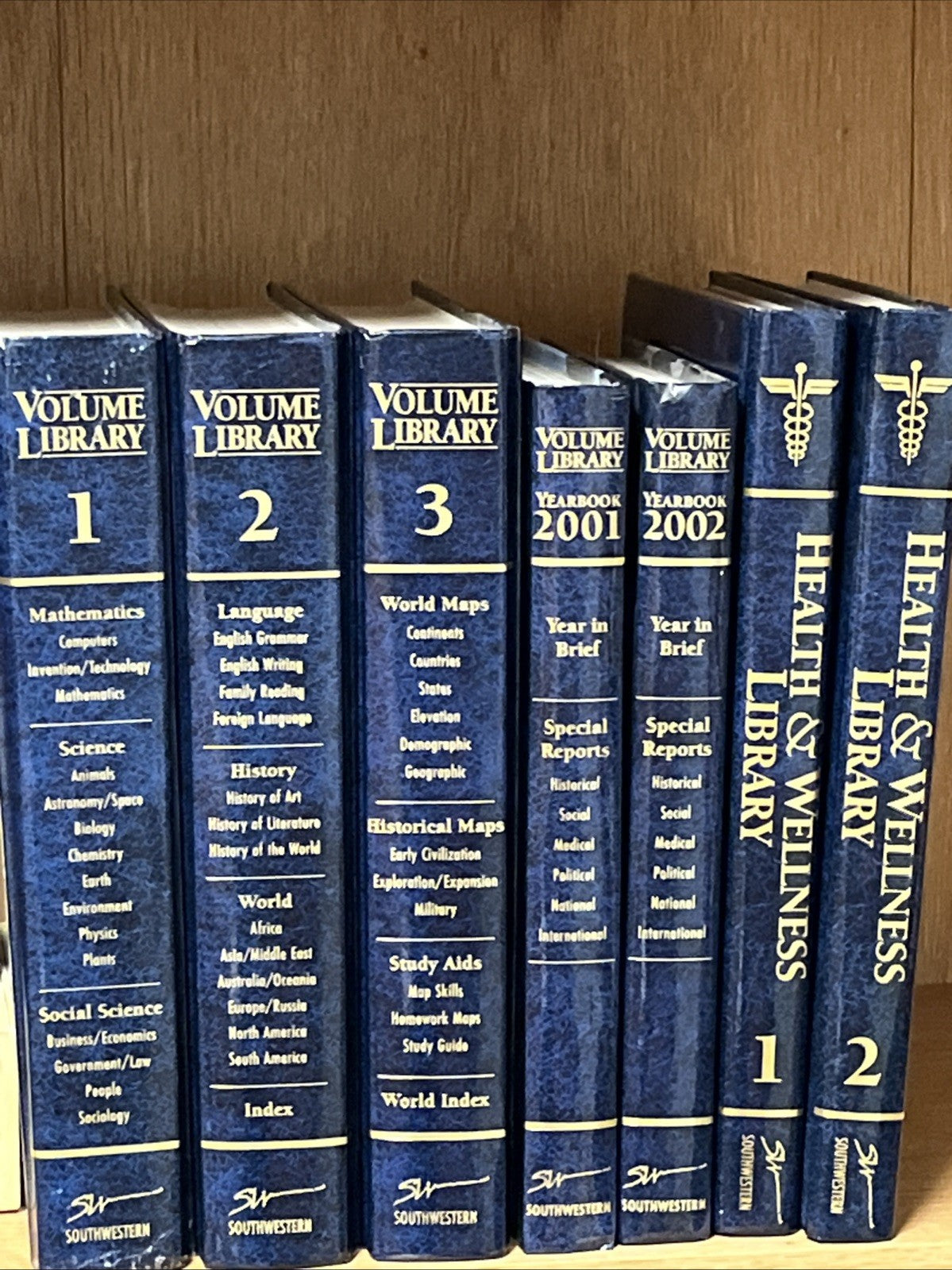 Volume Library Vol. 1 -3 plus Year Books 01/02 and Health & Wellness Library 1-2