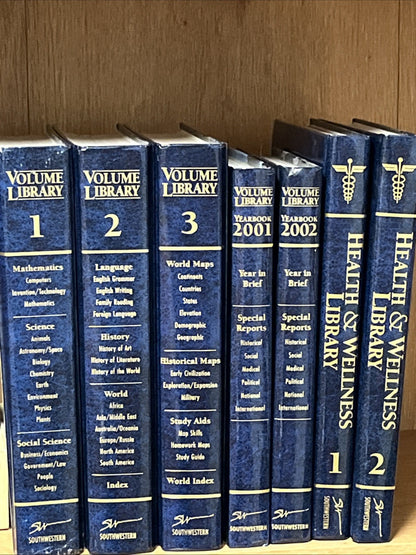 Volume Library Vol. 1 -3 plus Year Books 01/02 and Health & Wellness Library 1-2