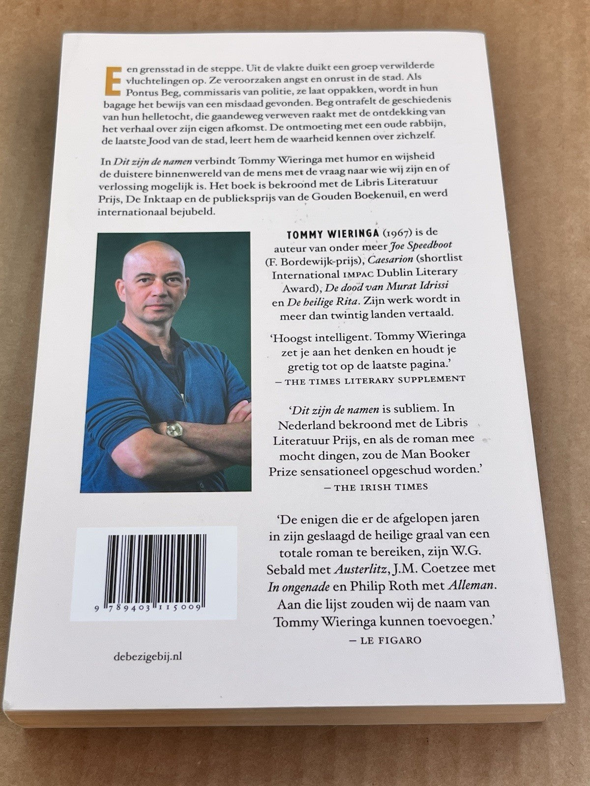 DIT ZIJN DE NAMEN By Tommy Wieringa