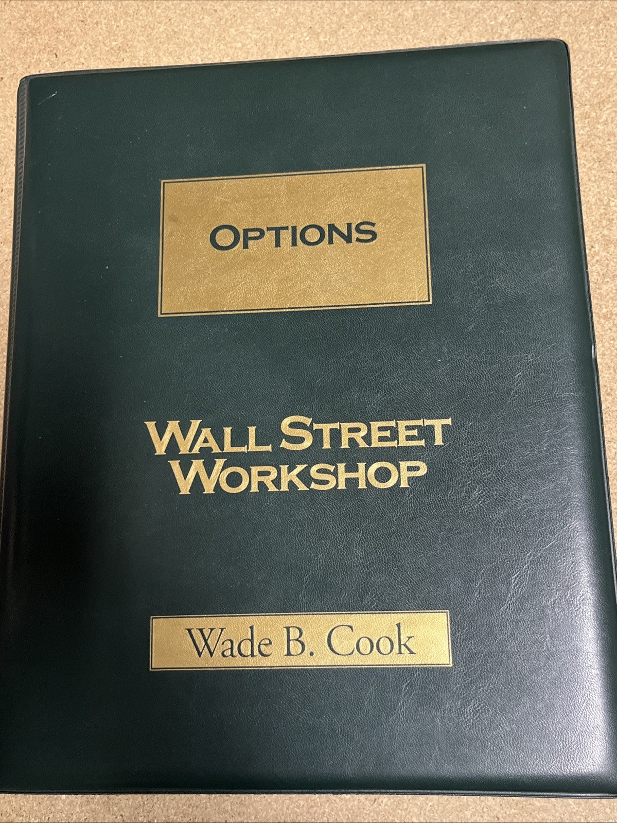 Wall Street Investing Workshop 6 Lot 7 VHS Cassette &3 Workbook Wade Cook
