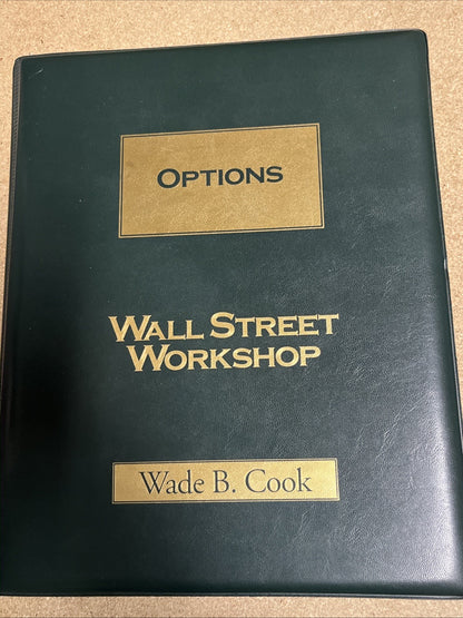 Wall Street Investing Workshop 6 Lot 7 VHS Cassette &3 Workbook Wade Cook