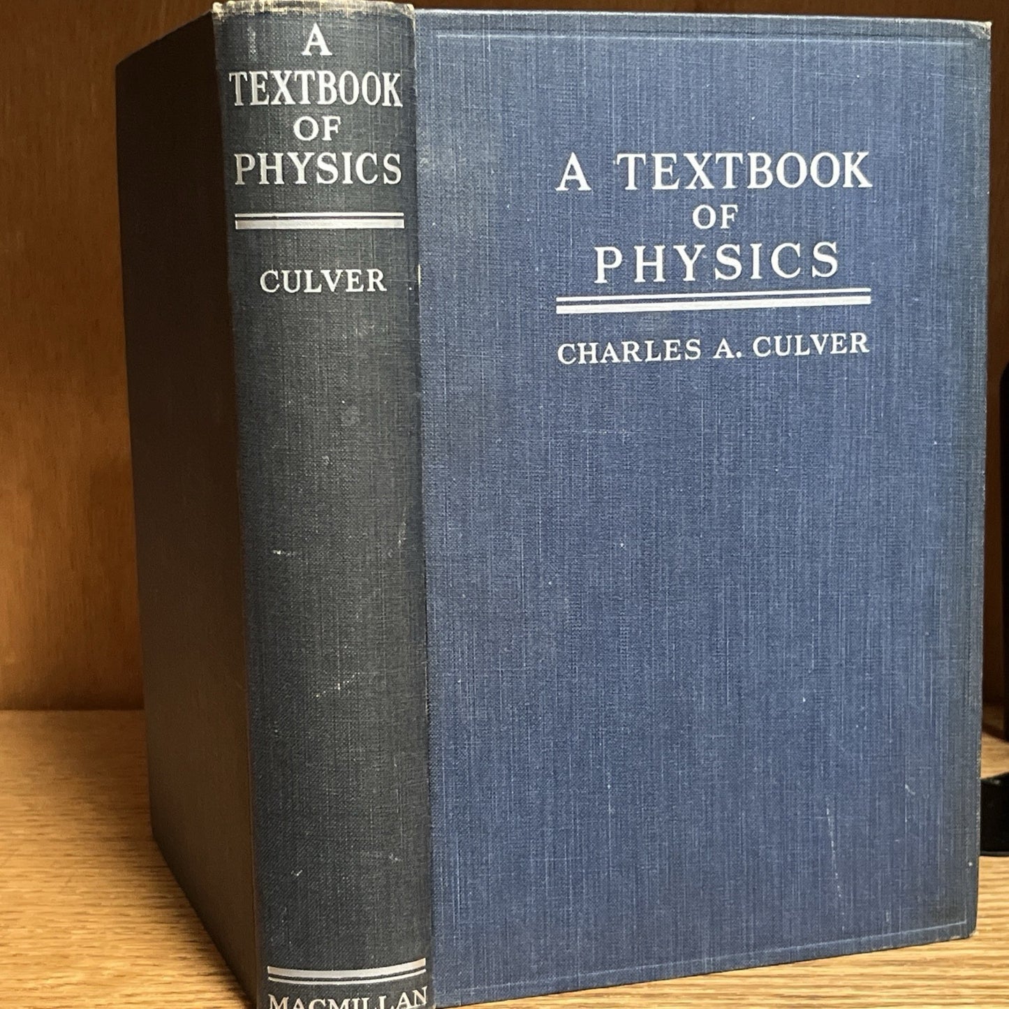 A Textbook Of Physics For Students of Science And En By Charles A. Culver (1936)