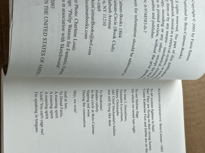 Poetry in Haiti 1st Edition Fania Simon SIGNED COPY 2003
