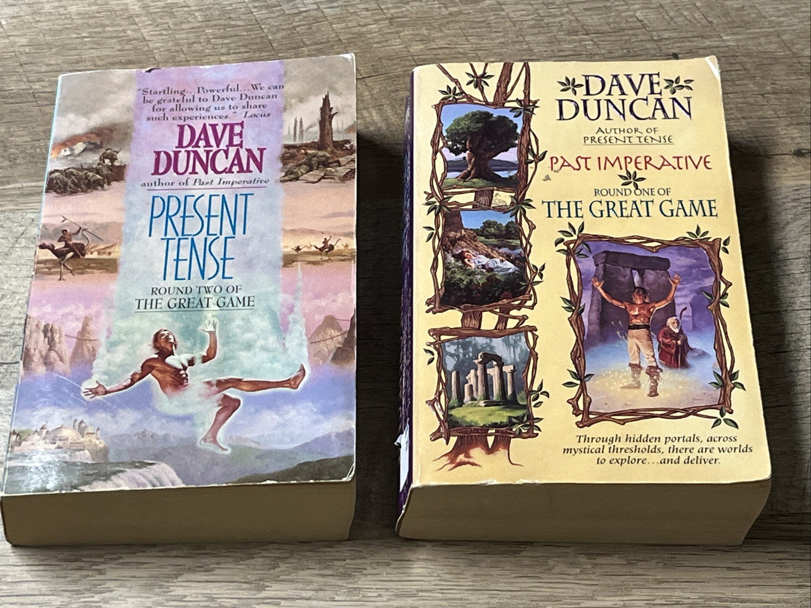 Dave Duncan Lot of 2 Present Tense $ Past Imperative Round 1 & 2 Of Great Game