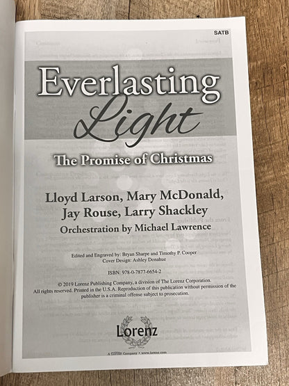 EVERLASTING LIGHT: THE PROMISE OF CHRISTMAS Choral Book Larson/Rouse