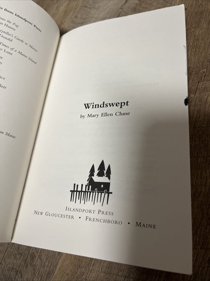 Mary Ellen Chase Book Lot of 2 Windswept and Silas Crockett