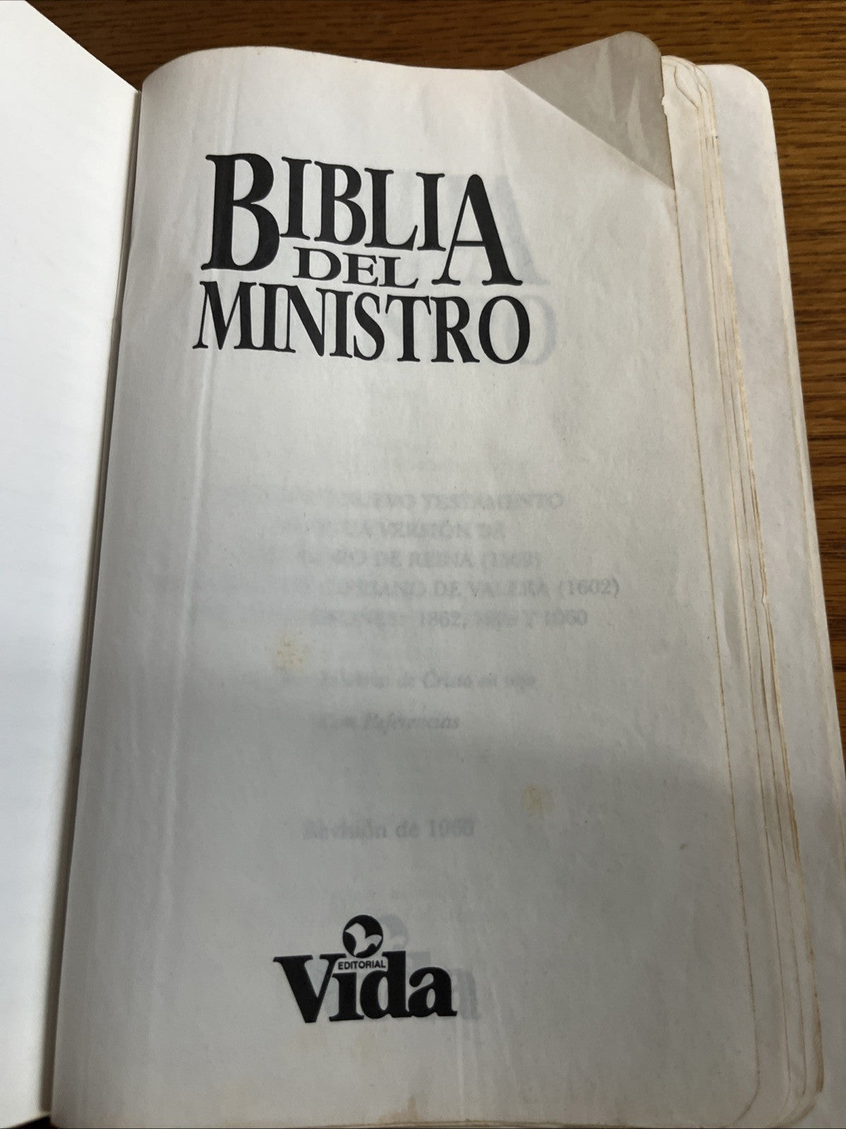 Bíblia del Ministro -La Santa Biblia  Antiguo y Nuevo - Imitation Leather, Vida