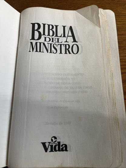 Bíblia del Ministro -La Santa Biblia  Antiguo y Nuevo - Imitation Leather, Vida
