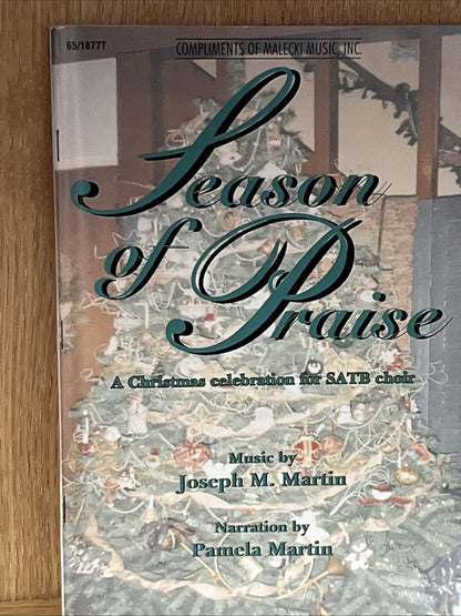 Lot 2 Season of Praise A Christmas Celebration for SATB Choir Martin Music Book