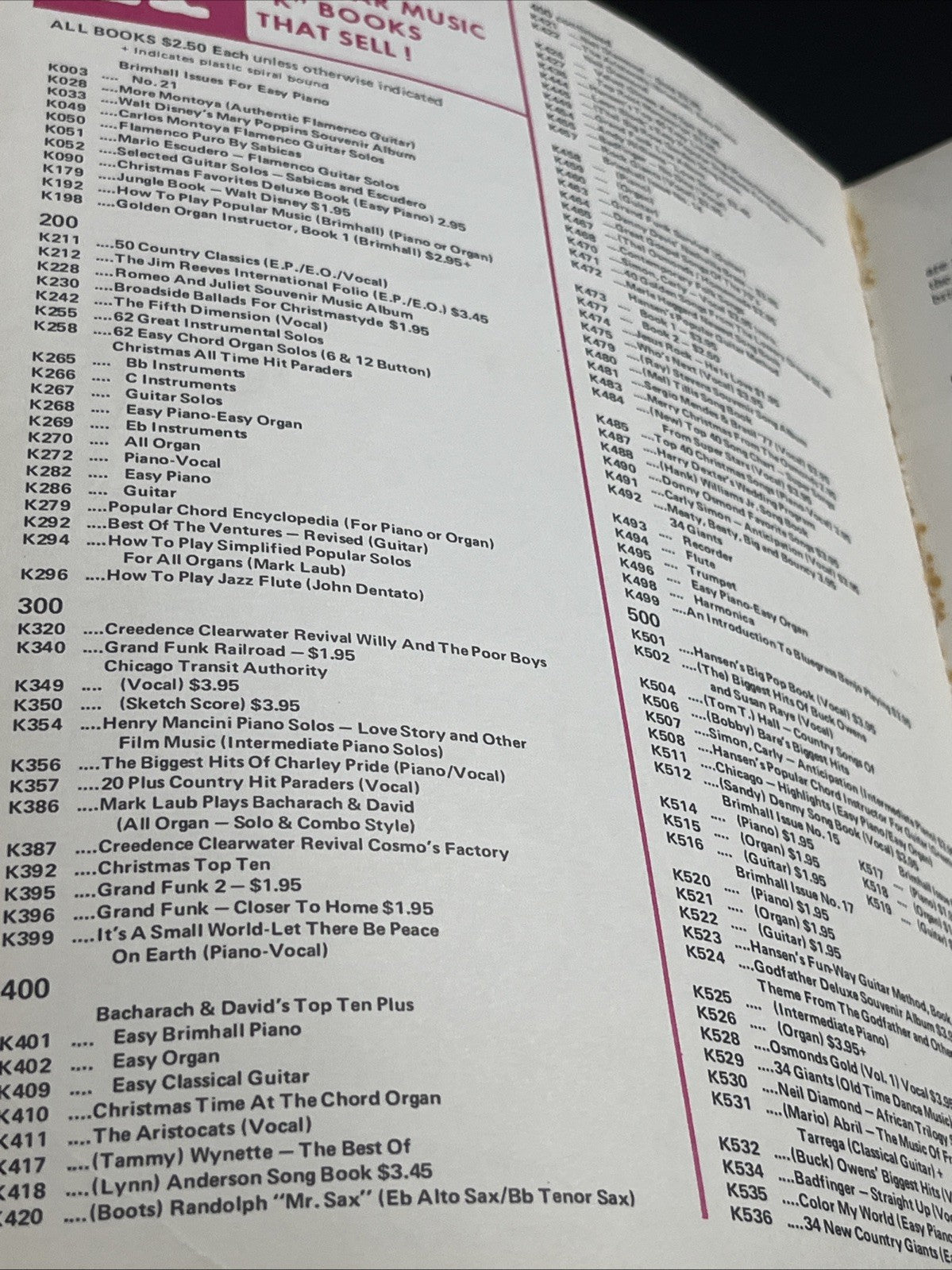 Hansen's 100 Best Easy-to-Play Folk Songs for Guitar" songbook 1st Edition 1973