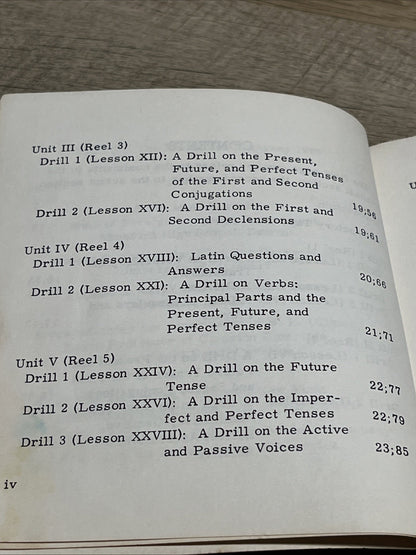 Teacher’s Manual And Script For Tapes To Accompany LATIN for Americans 1st Book