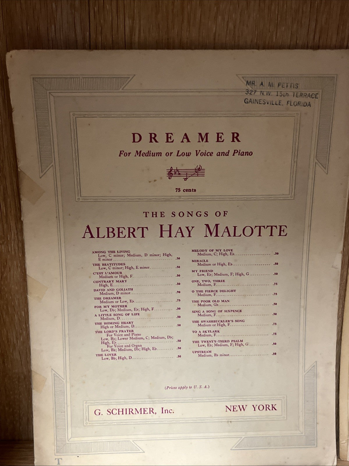 Vintage Music Sheets 4 Lot 1921/1928/1929/1955 Collectible Dreamer, Service Song