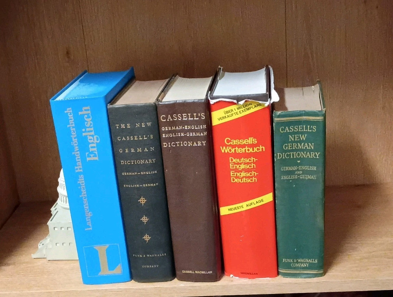 Lot of 5 Vintage German To English , English German Cassell's Dictionaries 