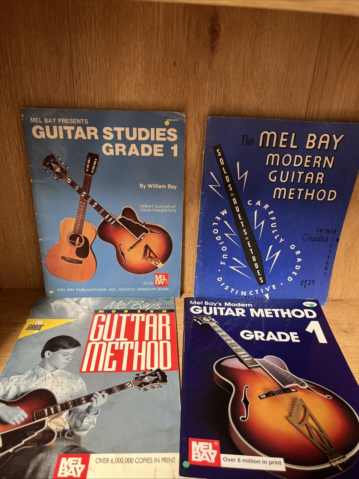 Mel Bay’s Guitar books Lot of 4 Guitar Studies and Modern Method
