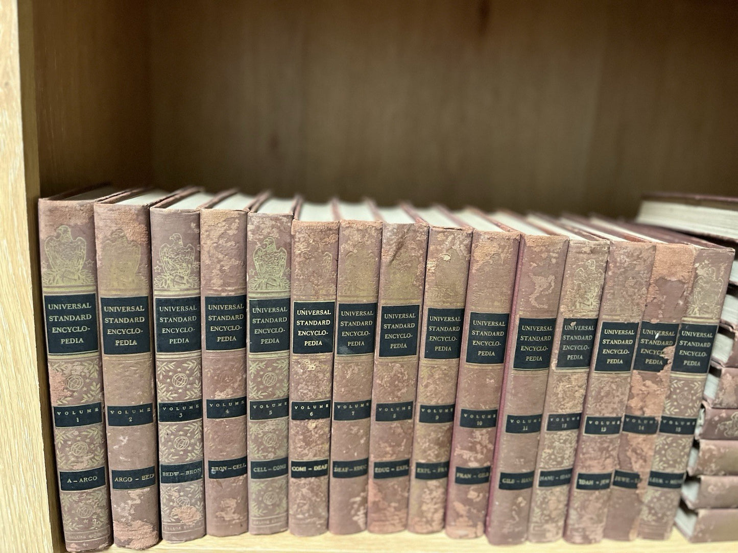 Universal Standard Encyclopedia Complete Sets Volumes 1 - 25 Vintage 1955