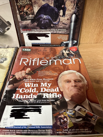american rifleman magazine lot 4 Vintage American  Hunting NRA 2004/2005