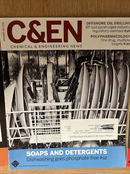 Lot of 3 C&EN Chemical And Engineering News Magazine Issue
