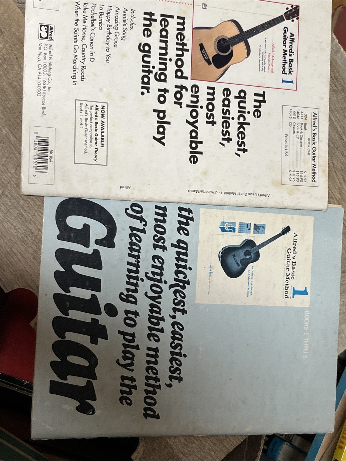 Alfred's Basic Guitar Method Book Sheet Lot. 1 & 2 ...See Listing