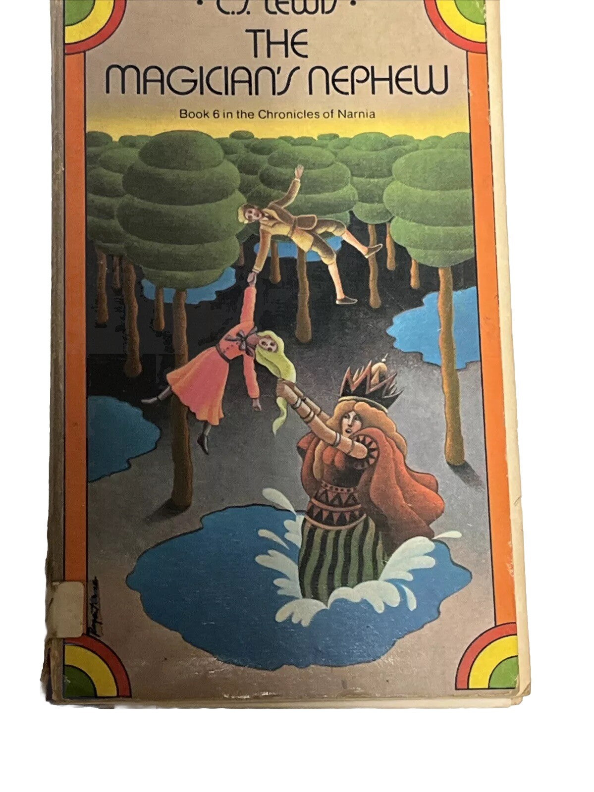 The Chronicles of Narnia Book CS Lewis 1, 2, 3, 5, & 6 Collier Books 1970s