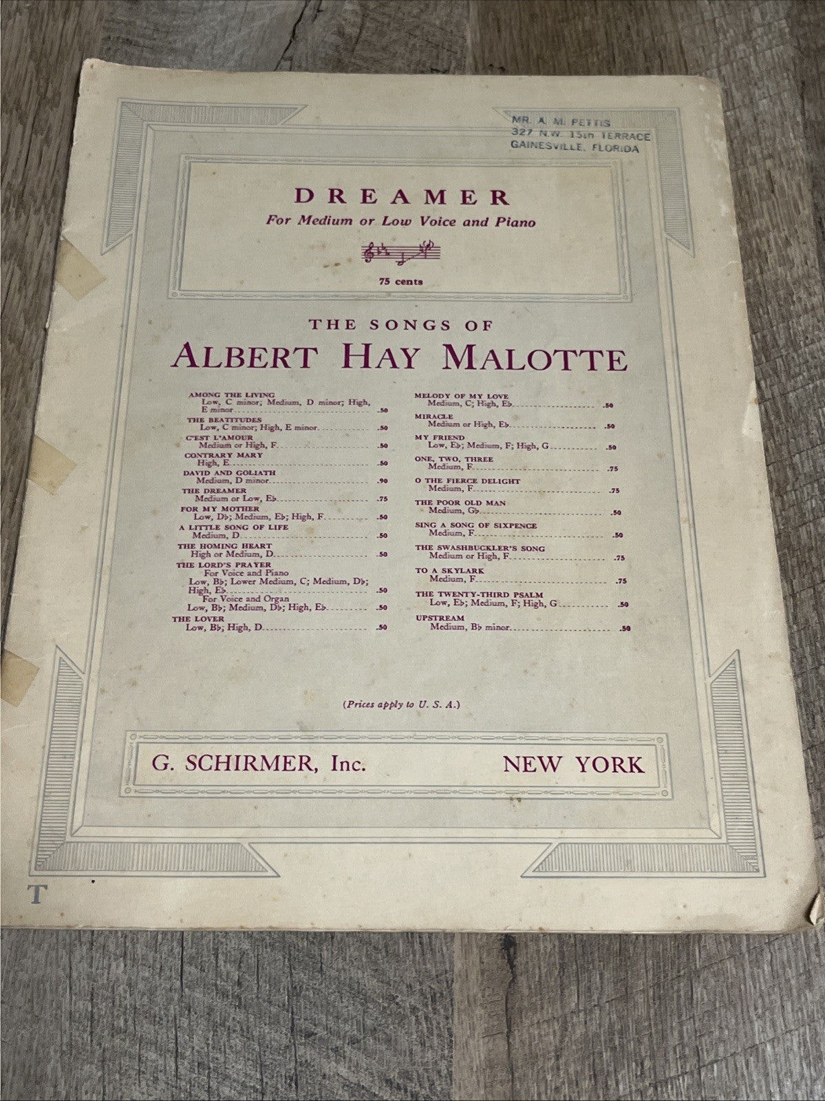 Vintage Music Sheets 4 Lot 1921/1928/1929/1955 Collectible Dreamer, Service Song
