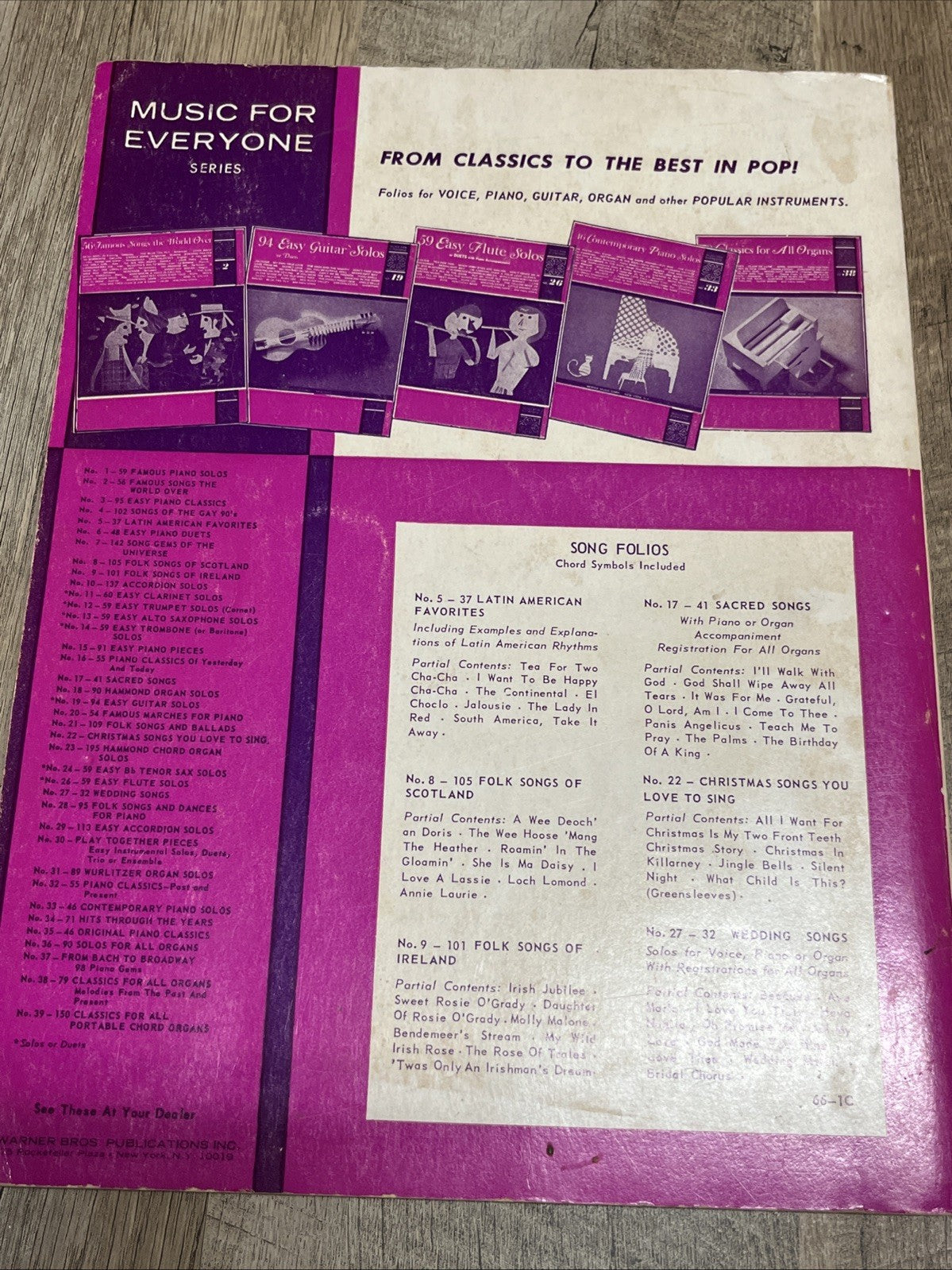Vintage Sheet Music 41 Sacred Songs with PIANO Or ORGAN 1958