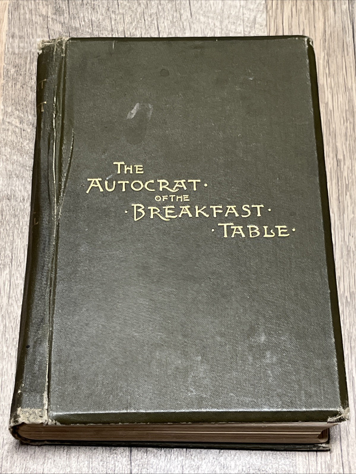 The Autocrat of the Breakfast Table by Oliver Wendell Holmes 1858- Missing Pages