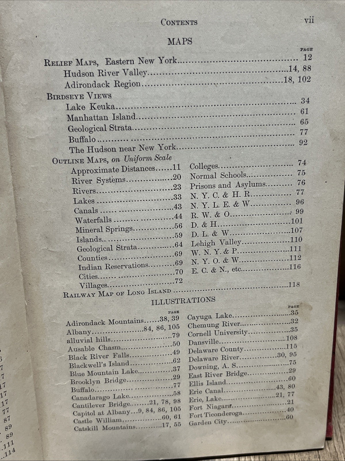 Vintage A Brief Descriptive Geography of the Empire State by C.W. Bardeen 1900