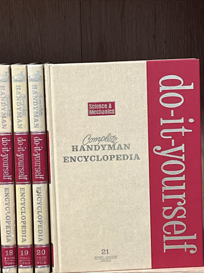 1975 Complete Handyman Do It Yourself Encyclopedia 21-Volume Set *Like New*