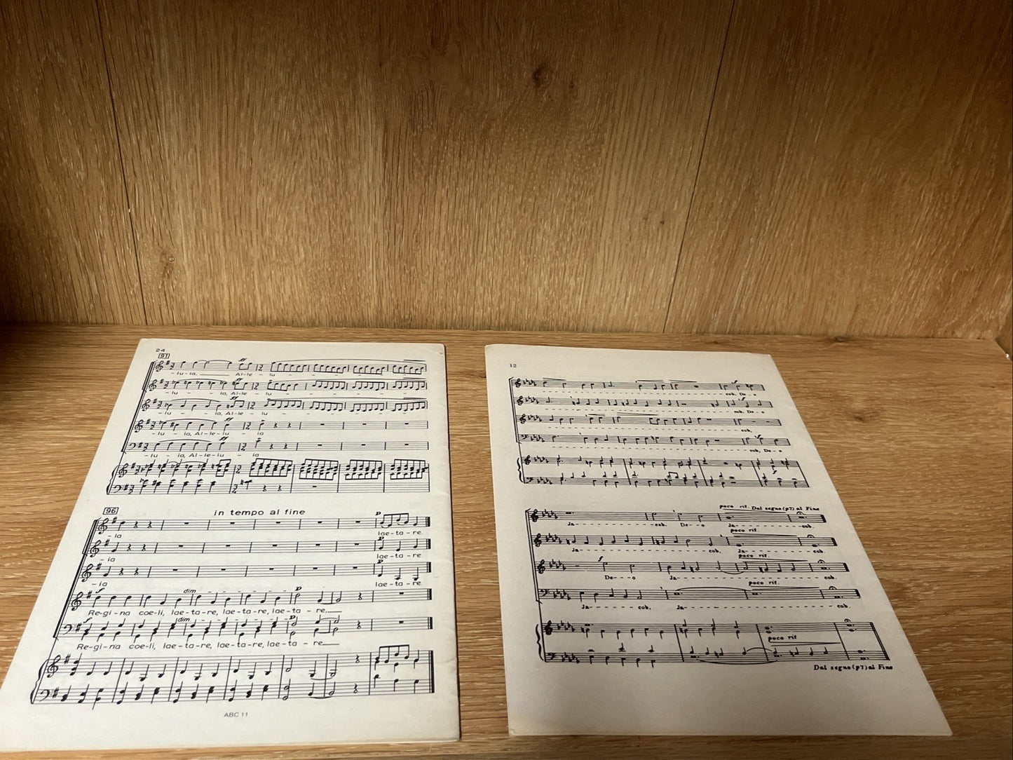Vintage Scarlatti Exultate Deo & Three Latin Motets SATB Chorus A Cappella