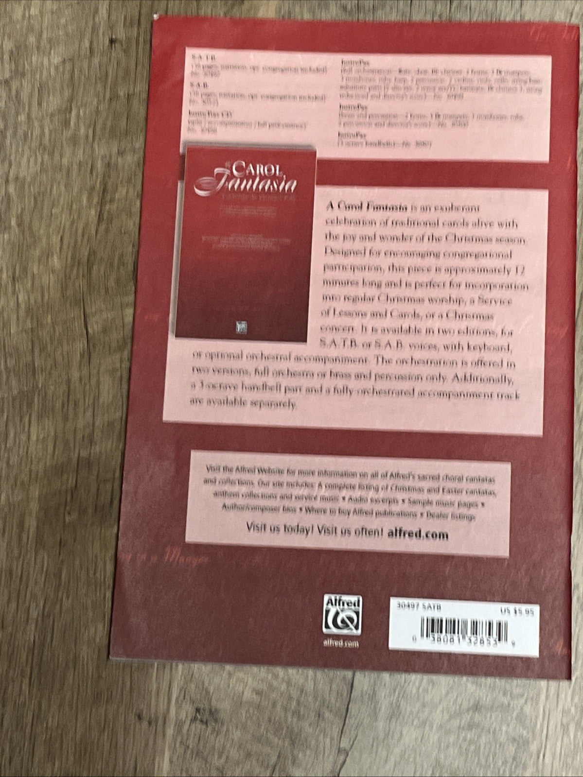 a Carol Fantasia: Celebrating the Christmas Story For SATB,Voices..