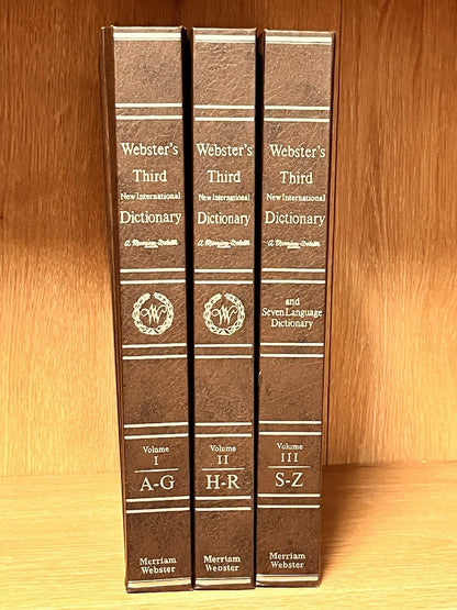 Webster’s Third New International Dictionary Unabridged & 7 Language Dictionary