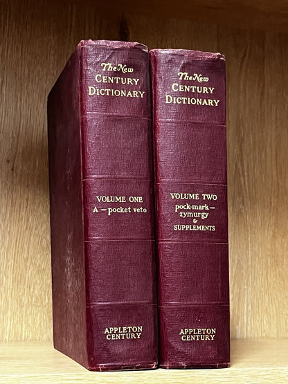 The New Century Dictionary Volume 1 - 2 A Pocket Veto & Poc.Mark - Zymurgy & Sup