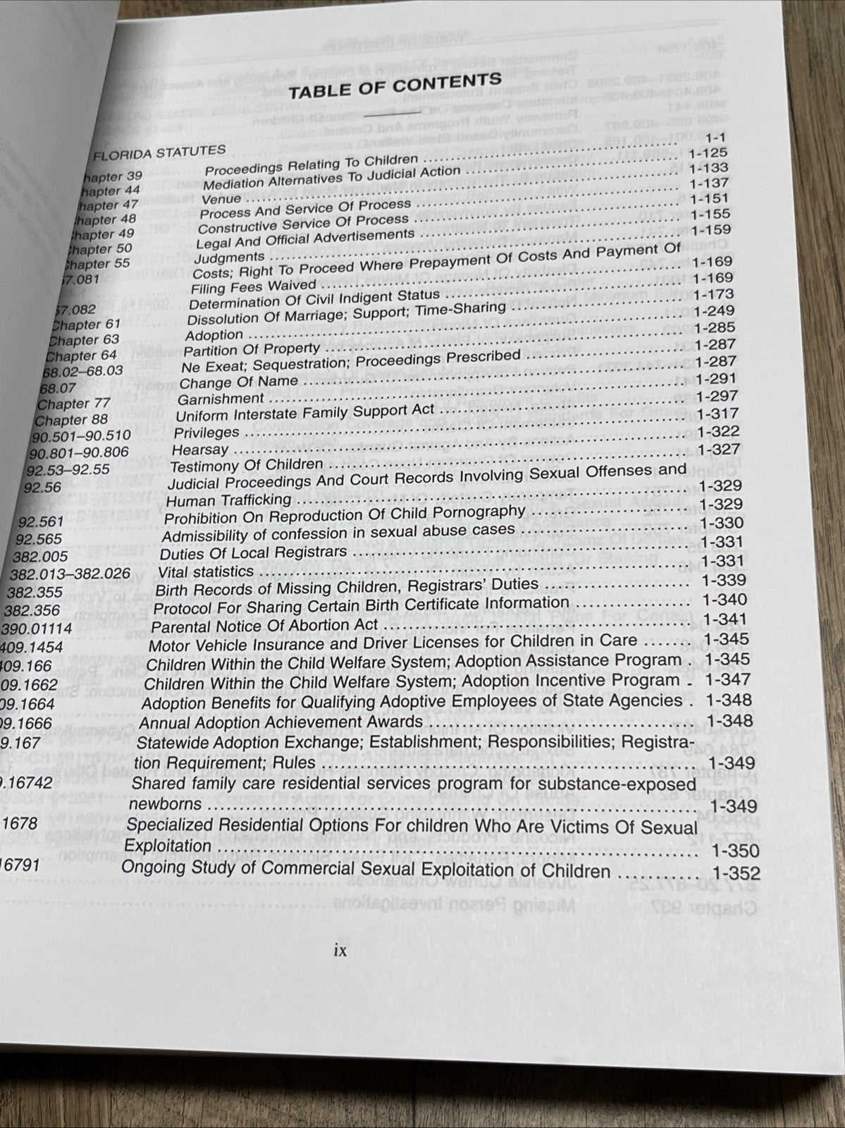 Florida Family Law Rules Statues Set And Rules of Judicial Administration Vol. 2