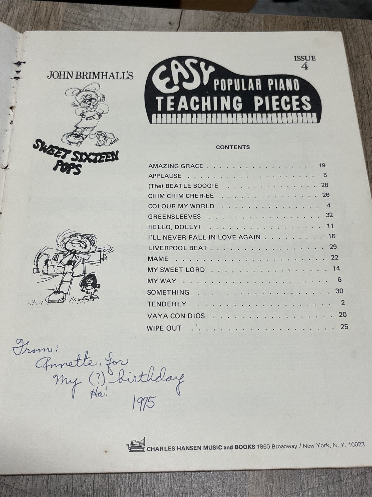 Easy Popular Piano Teaching Pieces, Issue 4 by John Brimhall’s 1947