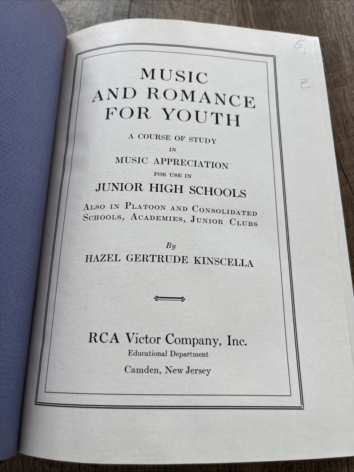 Music and Romance 1st Edition Hazel Gertrude Kinscella