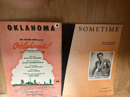 Vintage Music Sheet Lot of 9 (1925,1926,1927, 1928, 1932, 1939, 1943, 1951, 1978