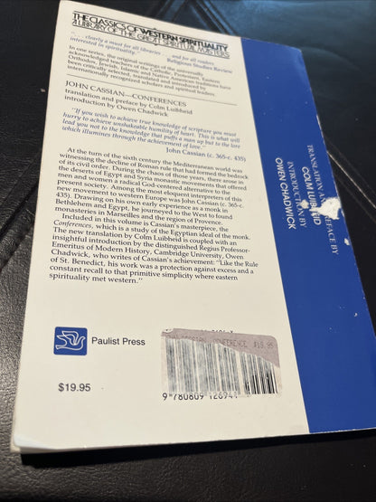 John Cassian: Conferences, Translated And Preface Colm Luibheid (English)