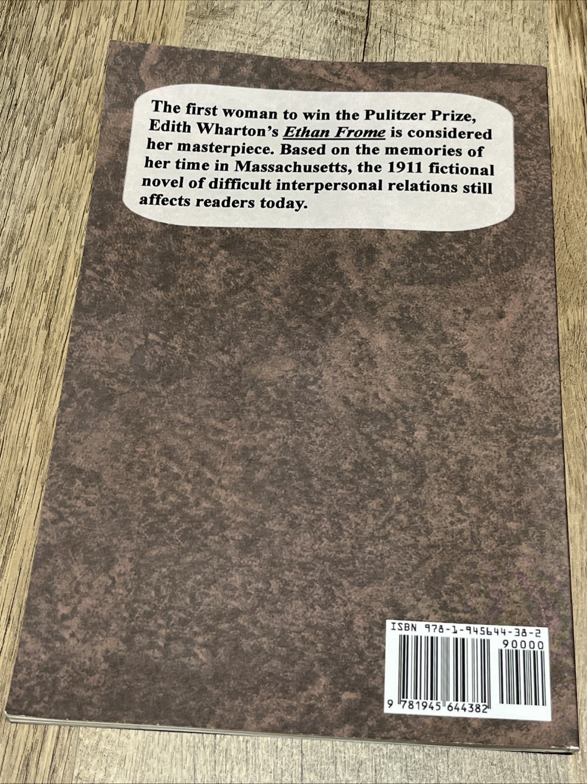 ETHAN FROME By Edith Wharton **Excellent**