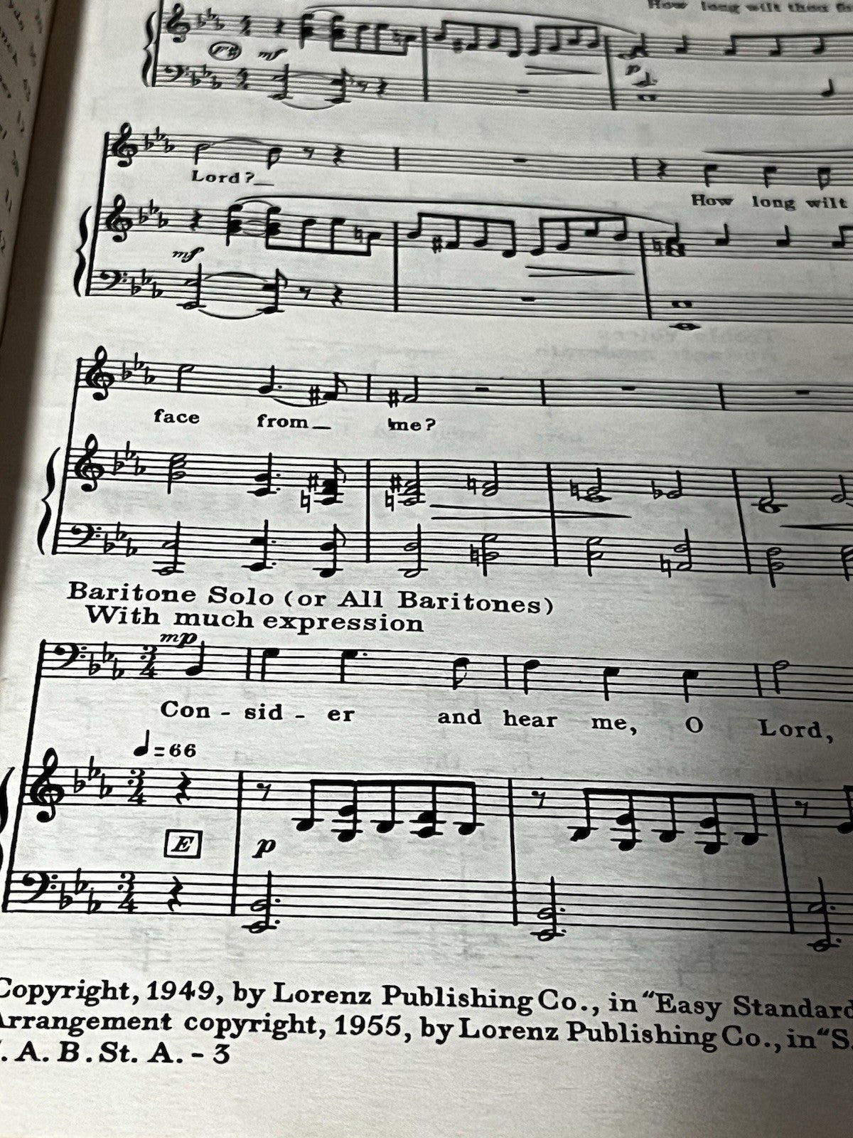 Lot 6 SAB Standard Anthems for Three Part Mixed Choirs Soprano, Alto & Baritone