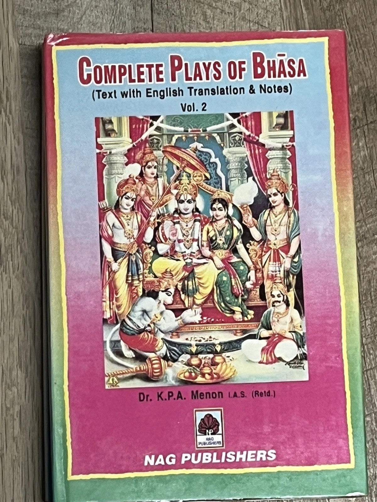 Complete Plays Of Bhasa 3 Volume Set By Dr Menon