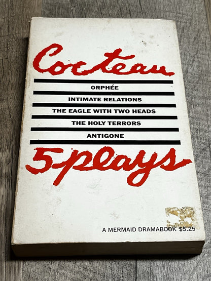 jean cocteau Five Plays 1st Edition by Jean Cocteau Vintage Hill and Wang 1961