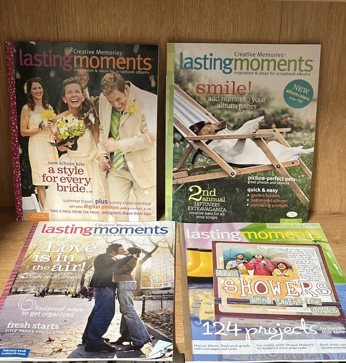 Lot of 4 Lasting Moments Magazine 2006/2008/2009/Feb/April/Jun